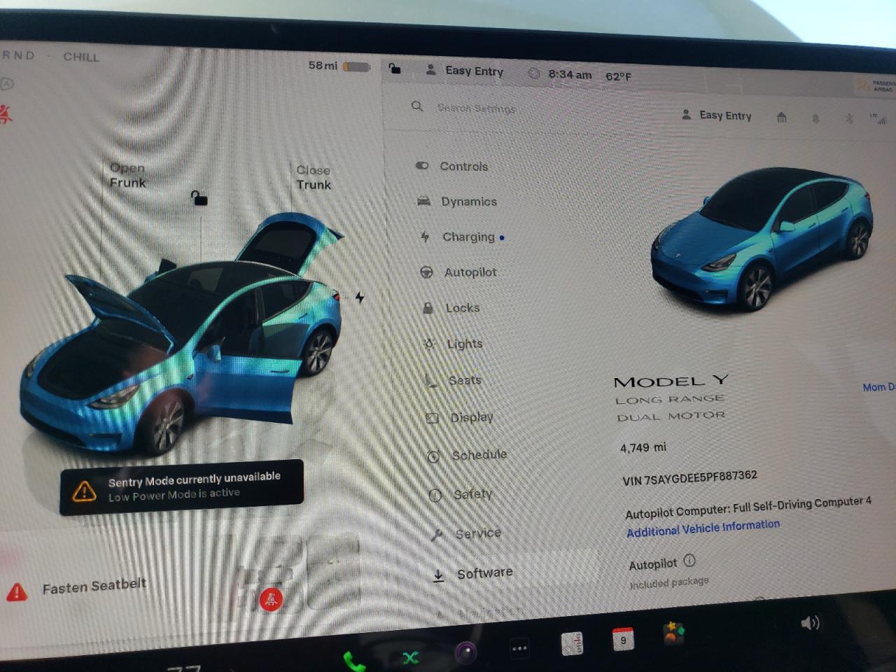 2023 Tesla Model Y VIN: 7SAYGDEE5PF887362 Lot: 82358655