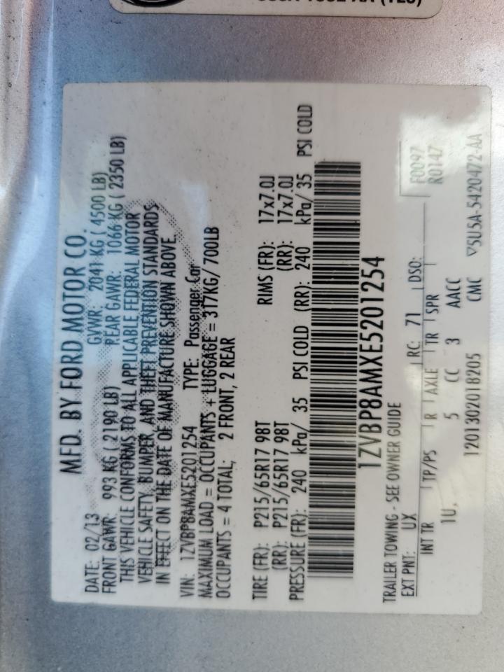 2014 Ford Mustang VIN: 1ZVBP8AMXE5201254 Lot: 84470705