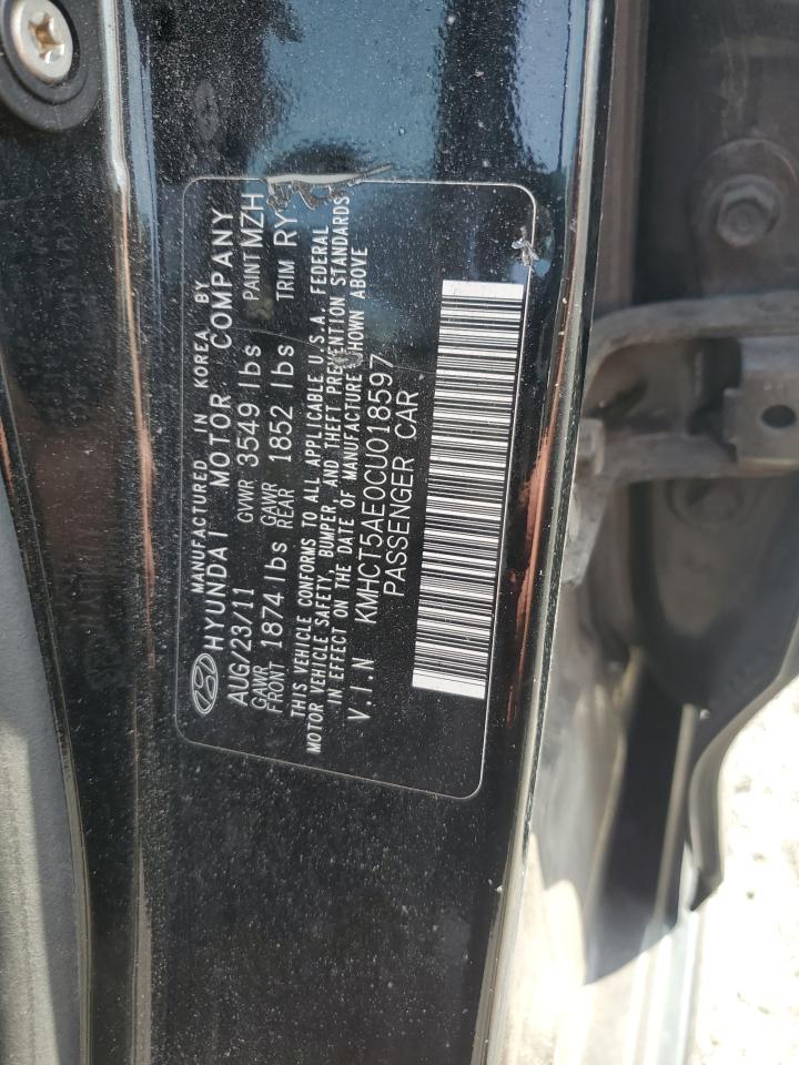 2012 Hyundai Accent Gls VIN: KMHCT5AE0CU018597 Lot: 85265065