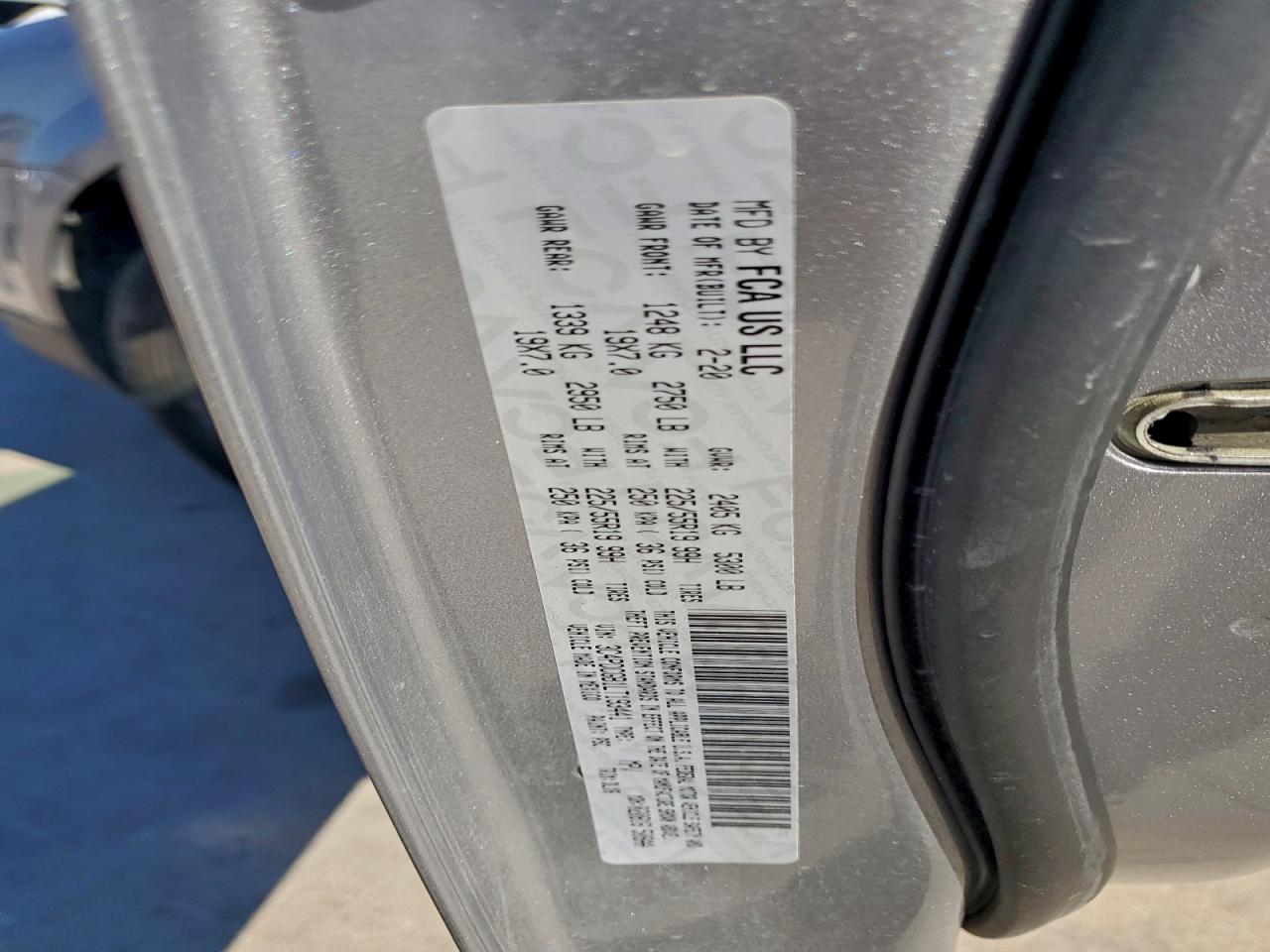 2020 Dodge Journey Crossroad VIN: 3C4PDCGB1LT193441 Lot: 91135455