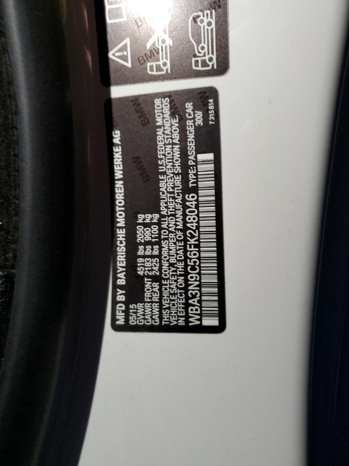 2015 BMW 428 Xi VIN: WBA3N9C56FK248046 Lot: 82600585
