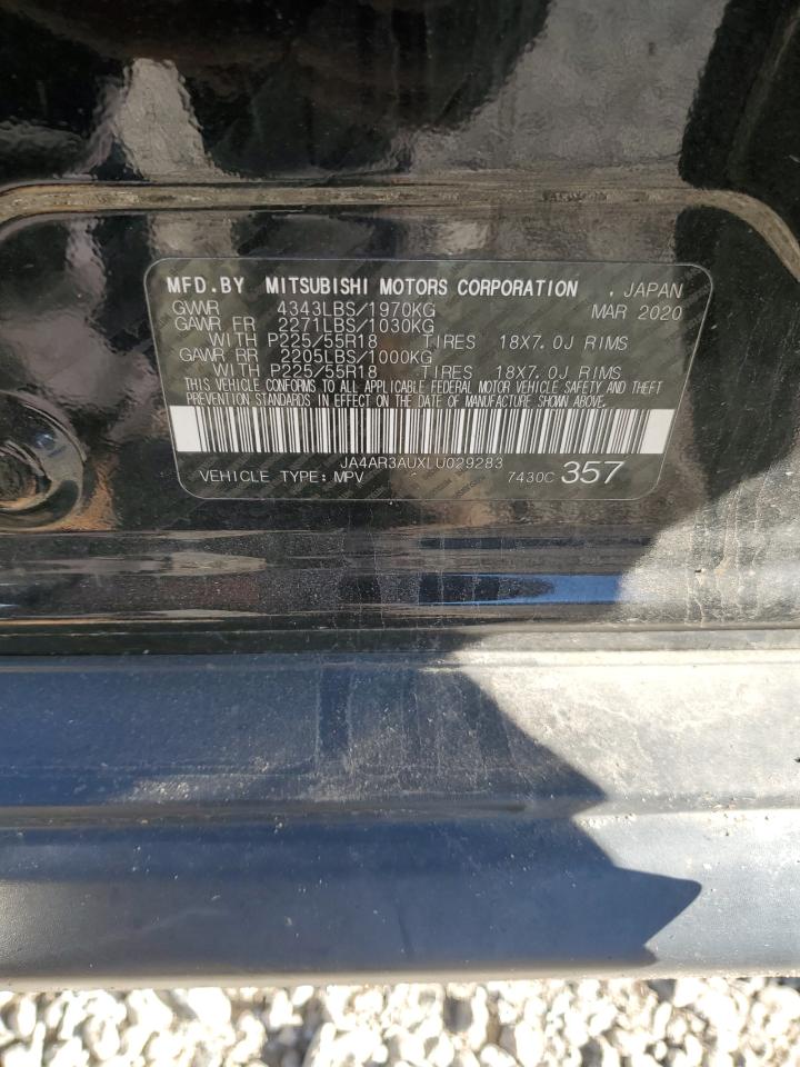 2020 Mitsubishi Outlander Sport Es VIN: JA4AR3AUXLU029283 Lot: 82630635