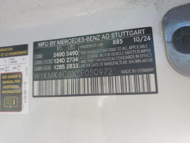 Repairable 2025 Mercedes-Benz Cle Amg 53 Cars for Marketplace