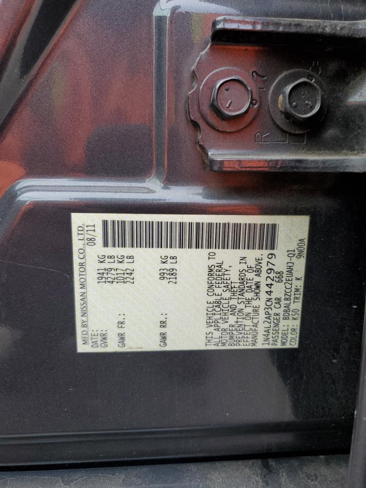 2012 Nissan Altima Base VIN: 1N4AL2AP3CN442979 Lot: 85601845