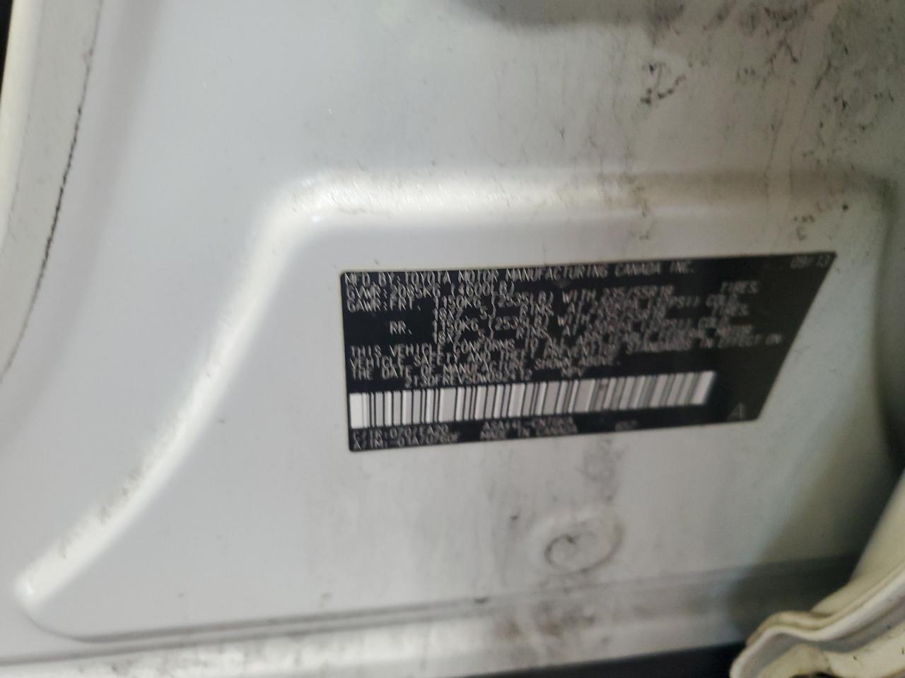 2013 Toyota Rav4 Limited VIN: 2T3DFREV5DW092412 Lot: 85882785