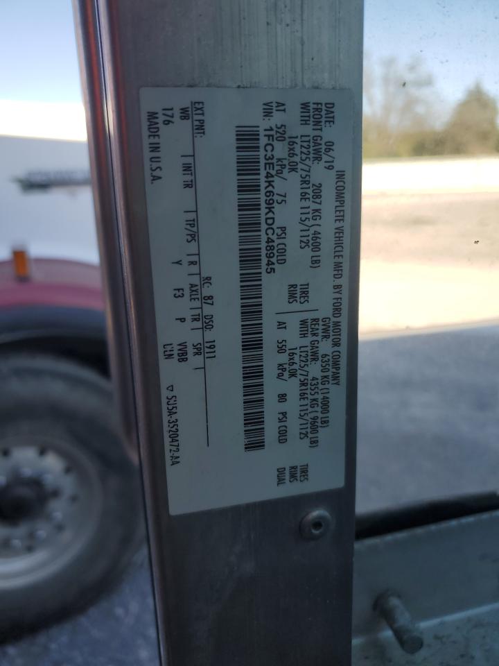 2019 Ford E450 Delivery Truck VIN: 1FC3E4K69KDC48945 Lot: 85677005