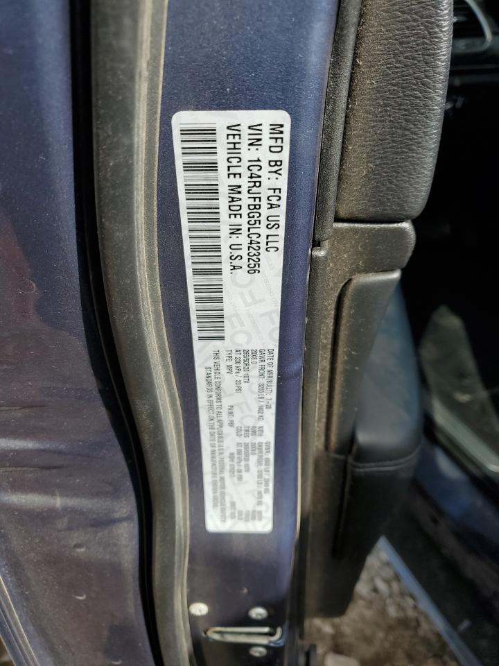 2020 Jeep Grand Cherokee Limited VIN: 1C4RJFBG5LC423256 Lot: 90730295