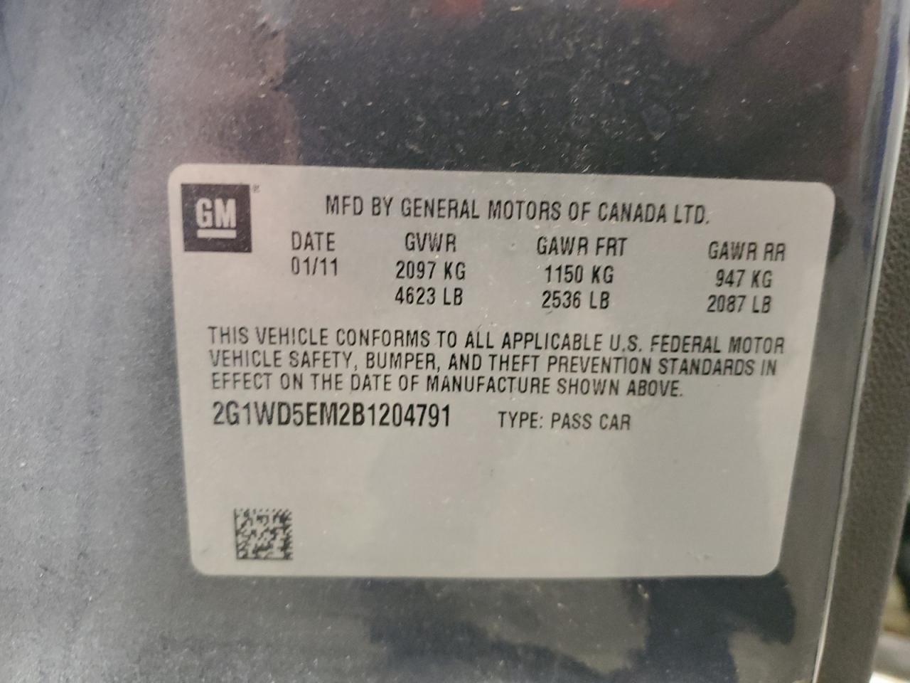 2012 Chevrolet Impala Police VIN: 2G1WD5E3XC1222786 Lot: 85866475