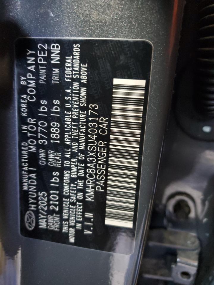 2025 Hyundai Venue Sel VIN: KMHRC8A3XSU403173 Lot: 87094325
