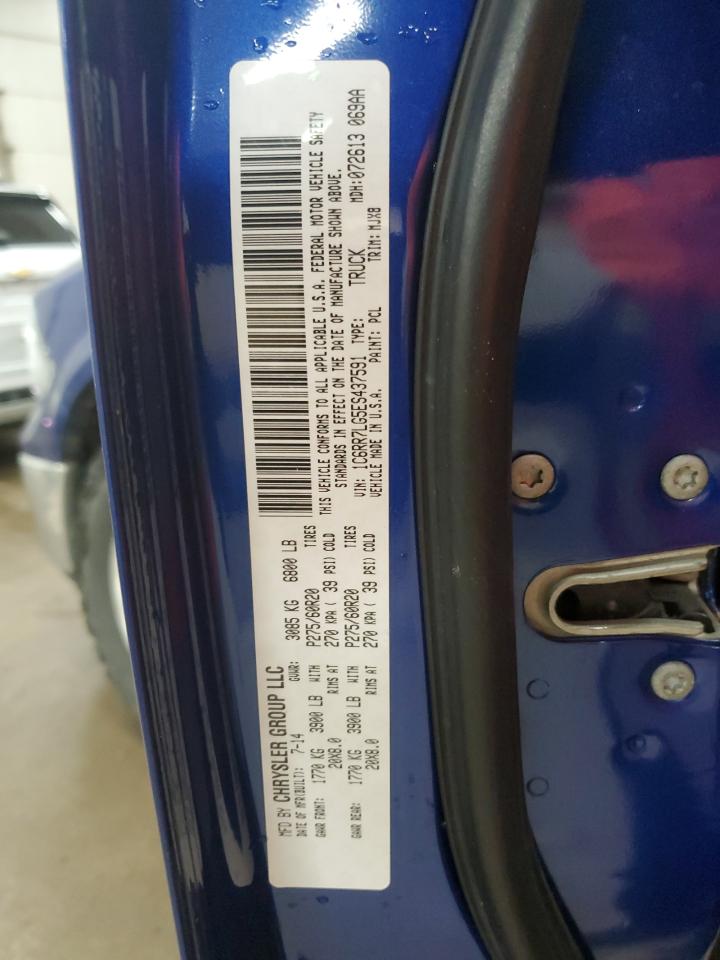 2014 Ram 1500 Slt VIN: 1C6RR7LG5ES437591 Lot: 90540825