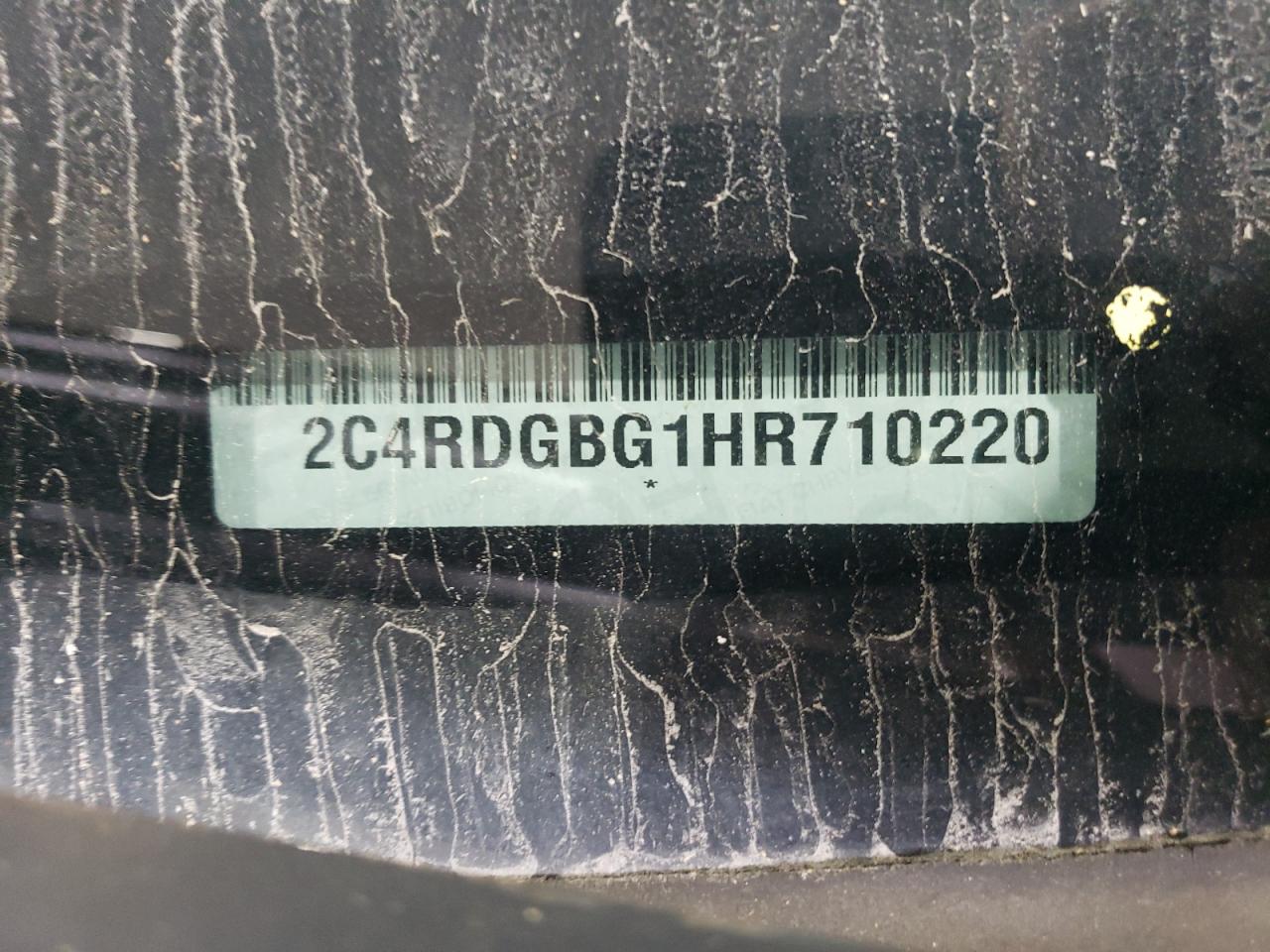 2017 Dodge Grand Caravan Se VIN: 2C4RDGBG1HR710220 Lot: 85303665