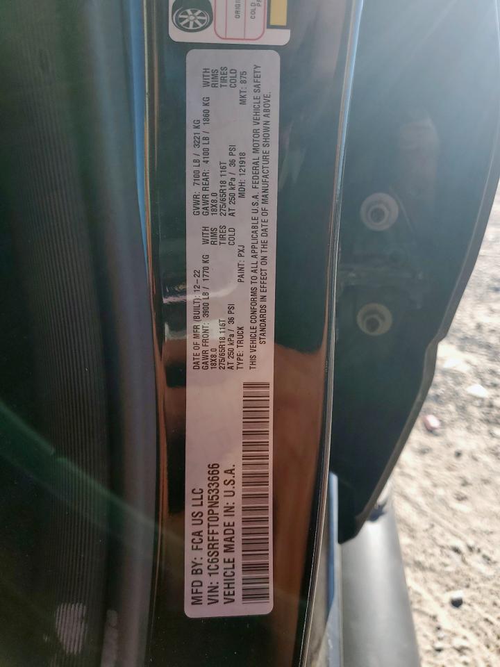 2023 Ram 1500 Big Horn/Lone Star VIN: 1C6SRFFT0PN533666 Lot: 84982395