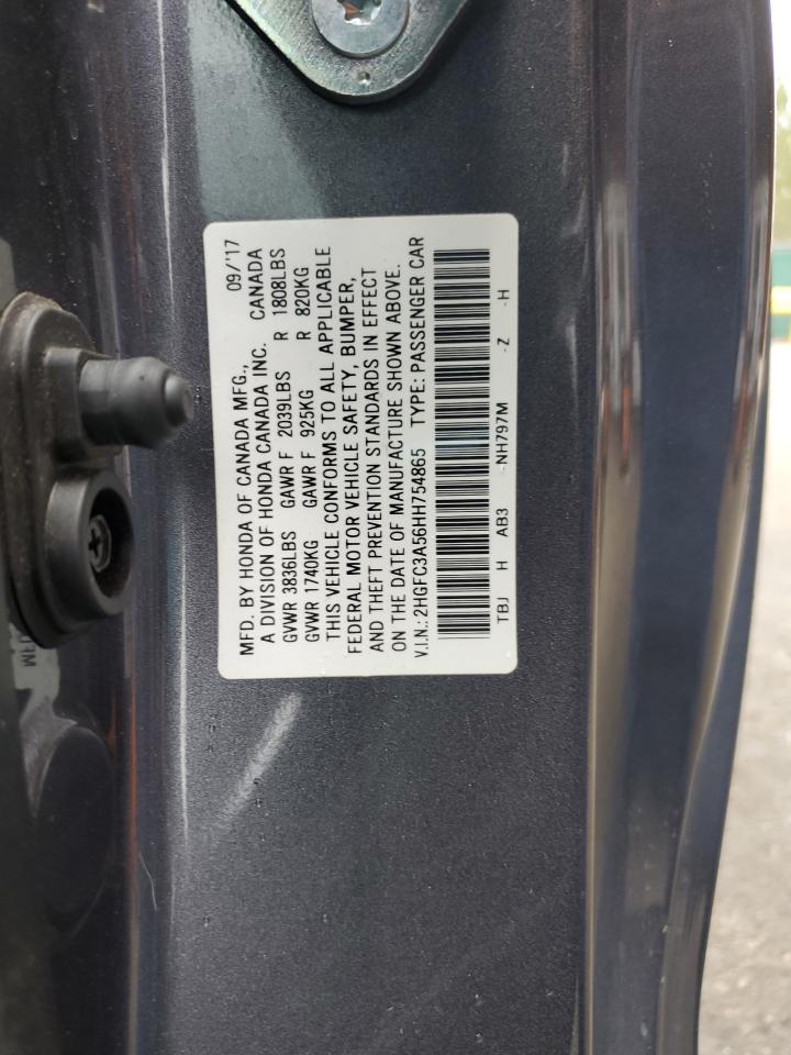 2017 Honda Civic Si VIN: 2HGFC3A56HH754865 Lot: 86538135