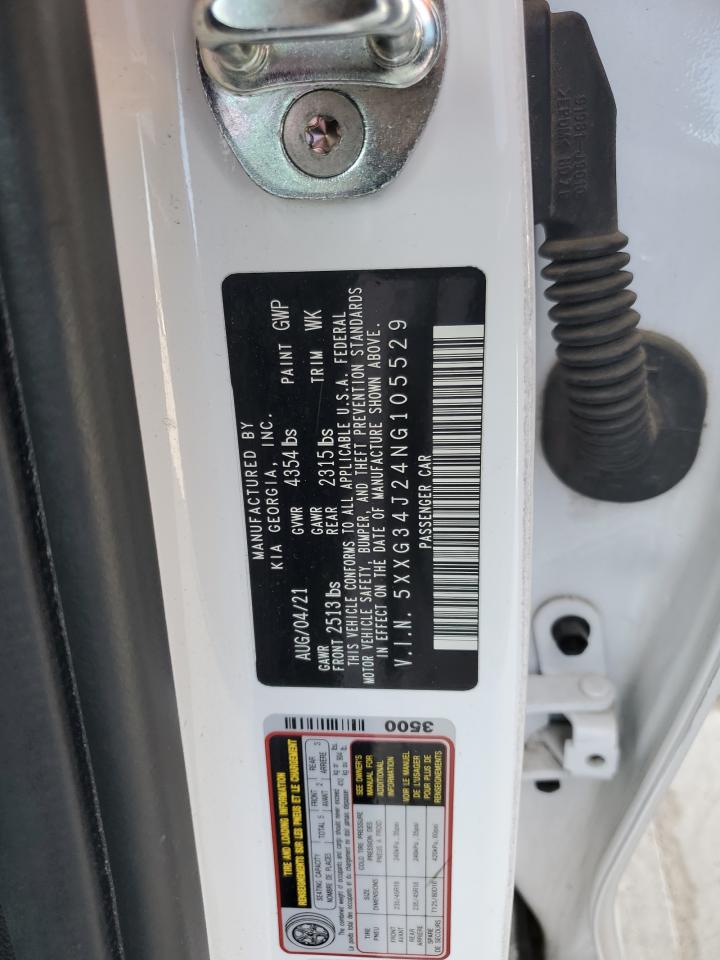 2022 Kia K5 Ex VIN: 5XXG34J24NG105529 Lot: 90721845