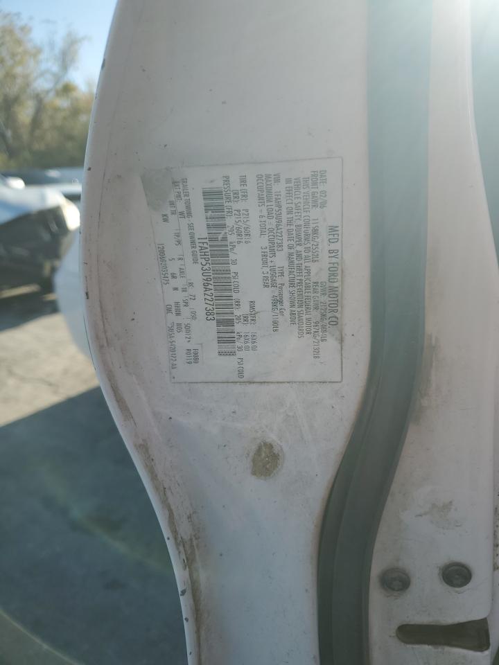 2006 Ford Taurus Se VIN: 1FAHP53U96A227383 Lot: 90639365