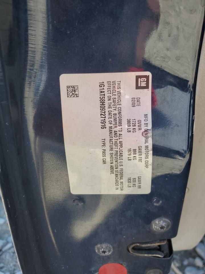 2009 Chevrolet Cobalt Lt VIN: 1G1AT58H097271916 Lot: 84482495