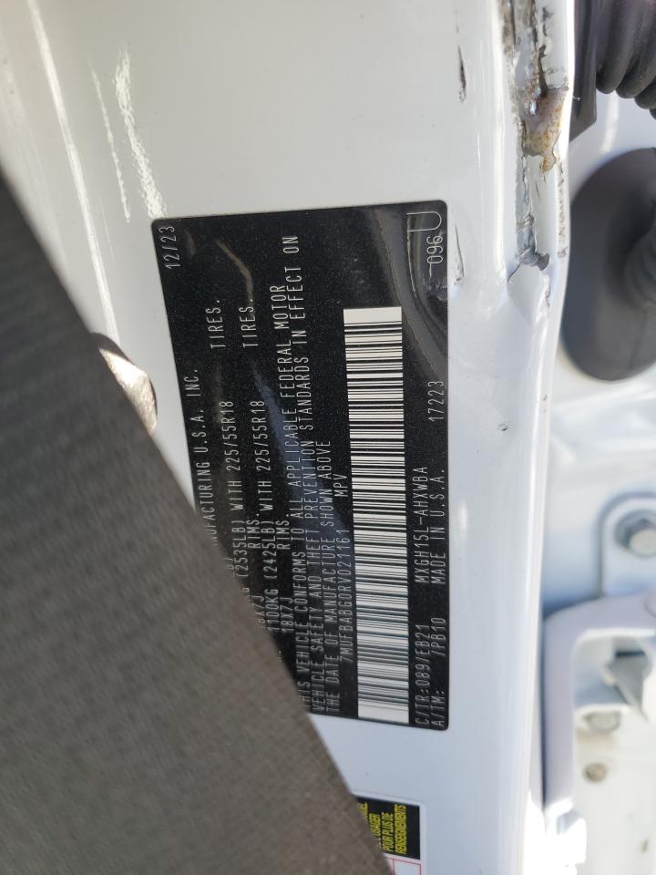 2024 Toyota Corolla Cross Se VIN: 7MUFBABG0RV021161 Lot: 90837885