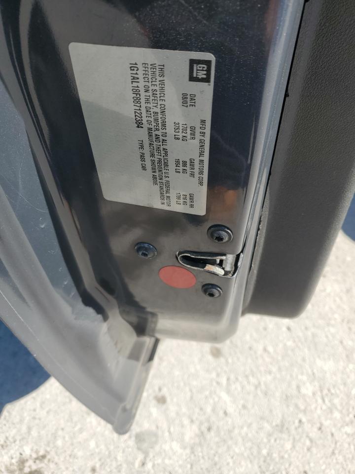 2008 Chevrolet Cobalt Lt VIN: 1G1AL18F887122384 Lot: 86689035