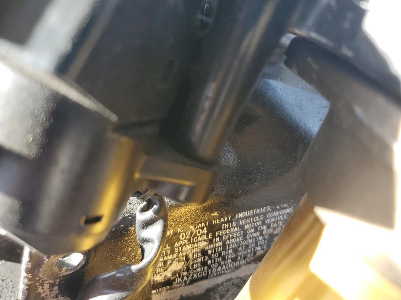 2004 Kawasaki Ninja Zx 10R VIN: JKAZXCC154A006900 Lot: 82553655