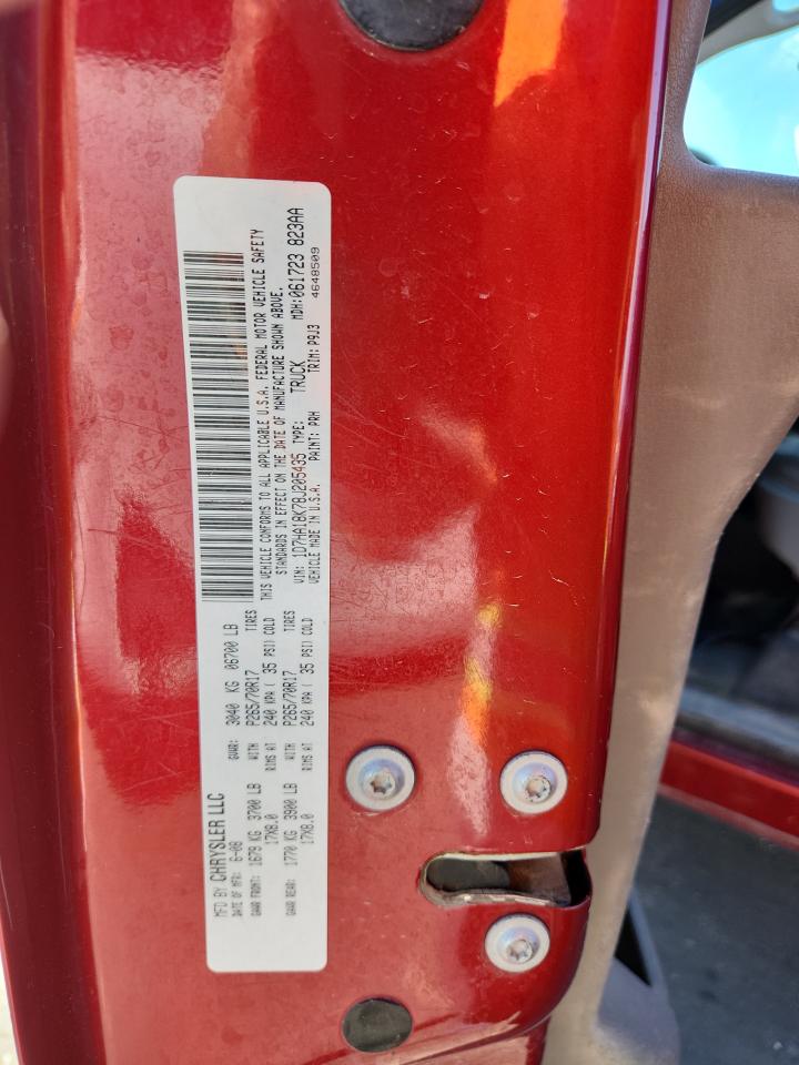 2008 Dodge Ram 1500 St VIN: 1D7HA18K78J205435 Lot: 85575795