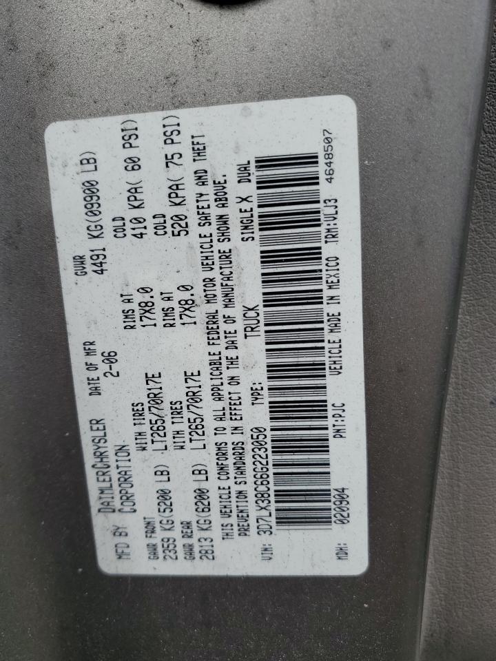 2006 Dodge Ram 3500 St VIN: 3D7LX38C66G223050 Lot: 90042415