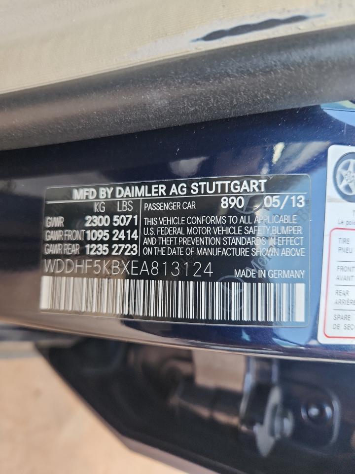 2014 Mercedes-Benz E 350 VIN: WDDHF5KBXEA813124 Lot: 82435185