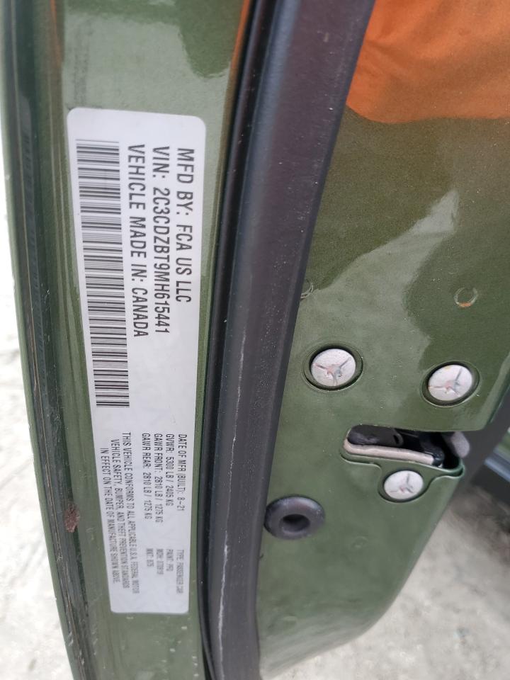 2021 Dodge Challenger R/T VIN: 2C3CDZBT9MH615441 Lot: 82732665