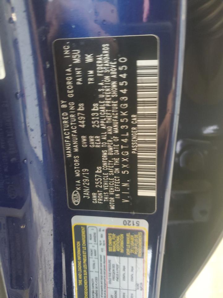 2019 Kia Optima Lx VIN: 5XXGT4L35KG345450 Lot: 82321755