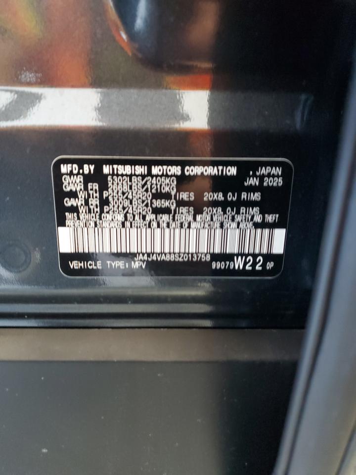 2025 Mitsubishi Outlander Se VIN: JA4J4VA88SZ013758 Lot: 85312865