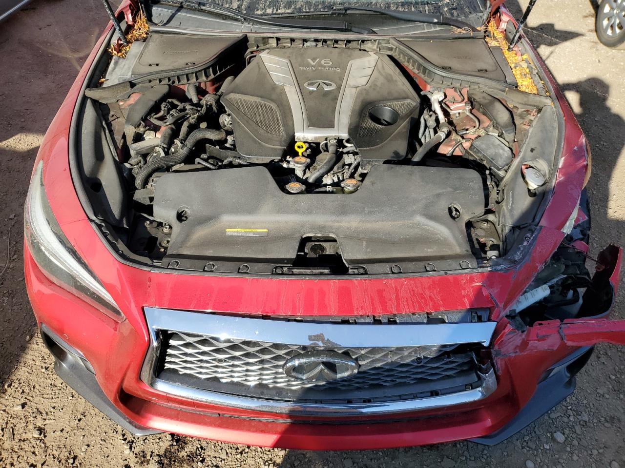 2018 Infiniti Q50 Red Sport 400 VIN: JN1FV7AR3JM481148 Lot: 89856345