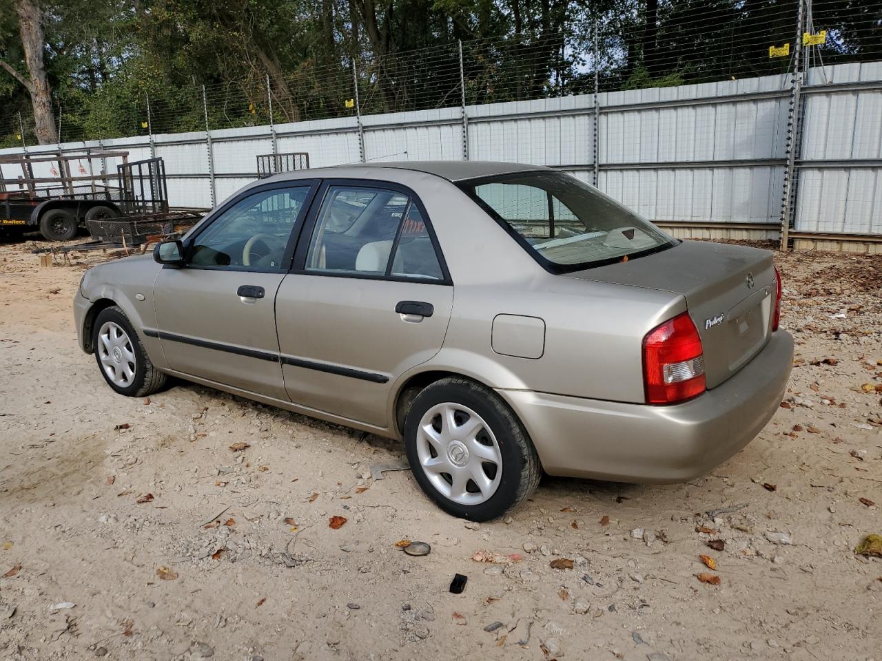 2003 Mazda Protege Dx gold null gas JM1BJ225430210759 photo #3