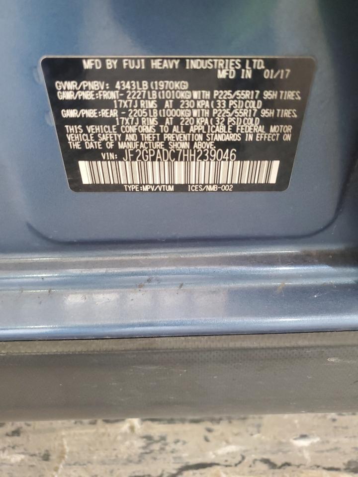 2017 Subaru Crosstrek Premium VIN: JF2GPADC7HH239046 Lot: 81919265