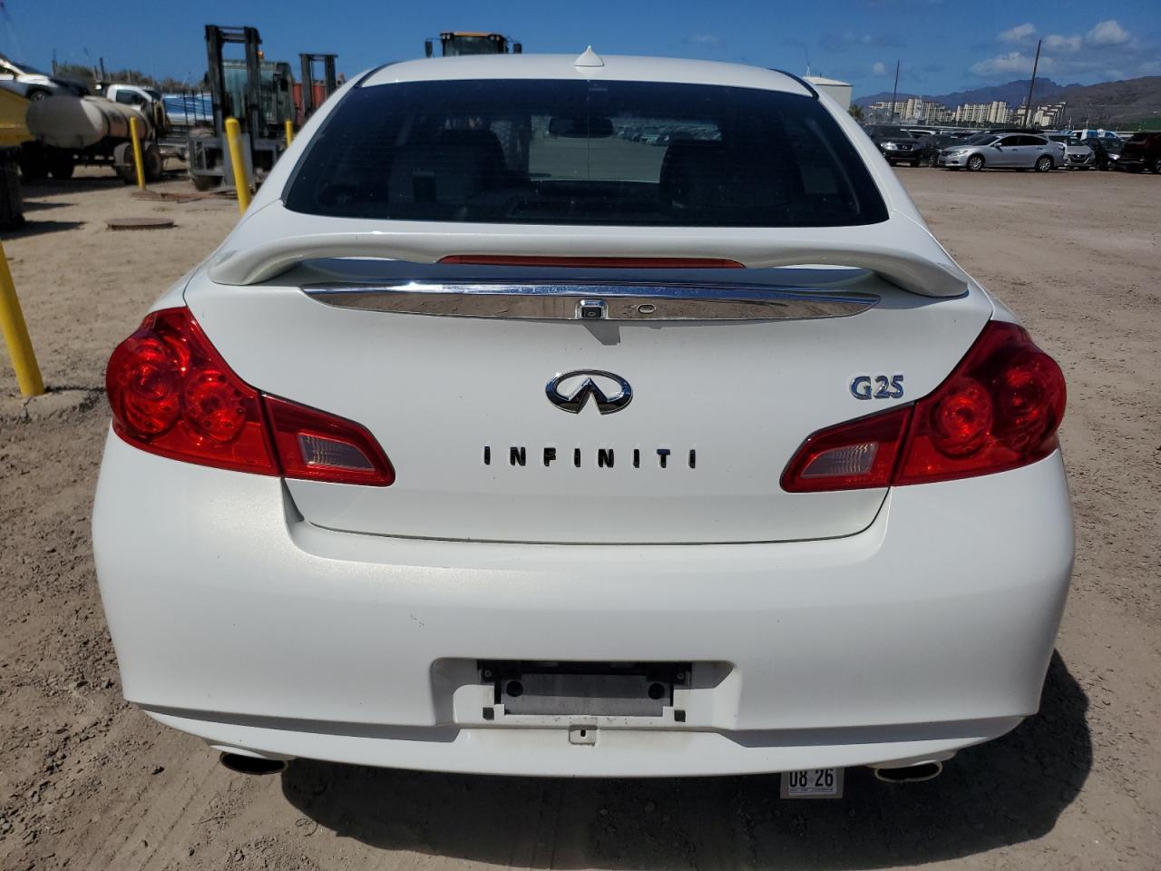 2011 Infiniti G25 Base VIN: JN1DV6AP0BM601392 Lot: 85428405