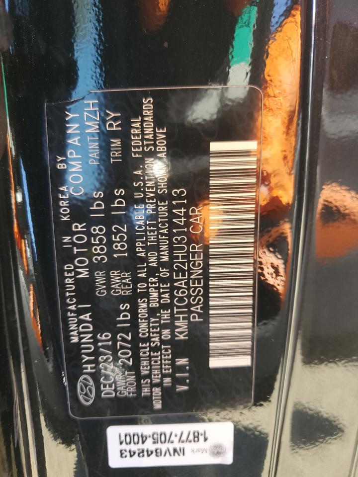 2017 Hyundai Veloster Turbo VIN: KMHTC6AE2HU314413 Lot: 84908565