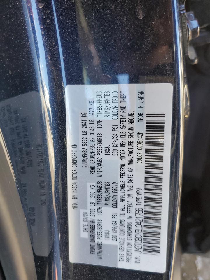 2020 Mazda Cx-9 Touring VIN: JM3TCBCY6L0421766 Lot: 87035835