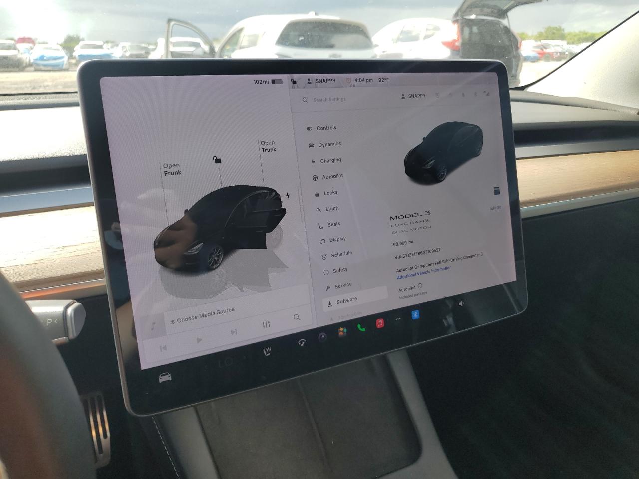 2022 Tesla Model 3 VIN: 5YJ3E1EB6NF169527 Lot: 85312445