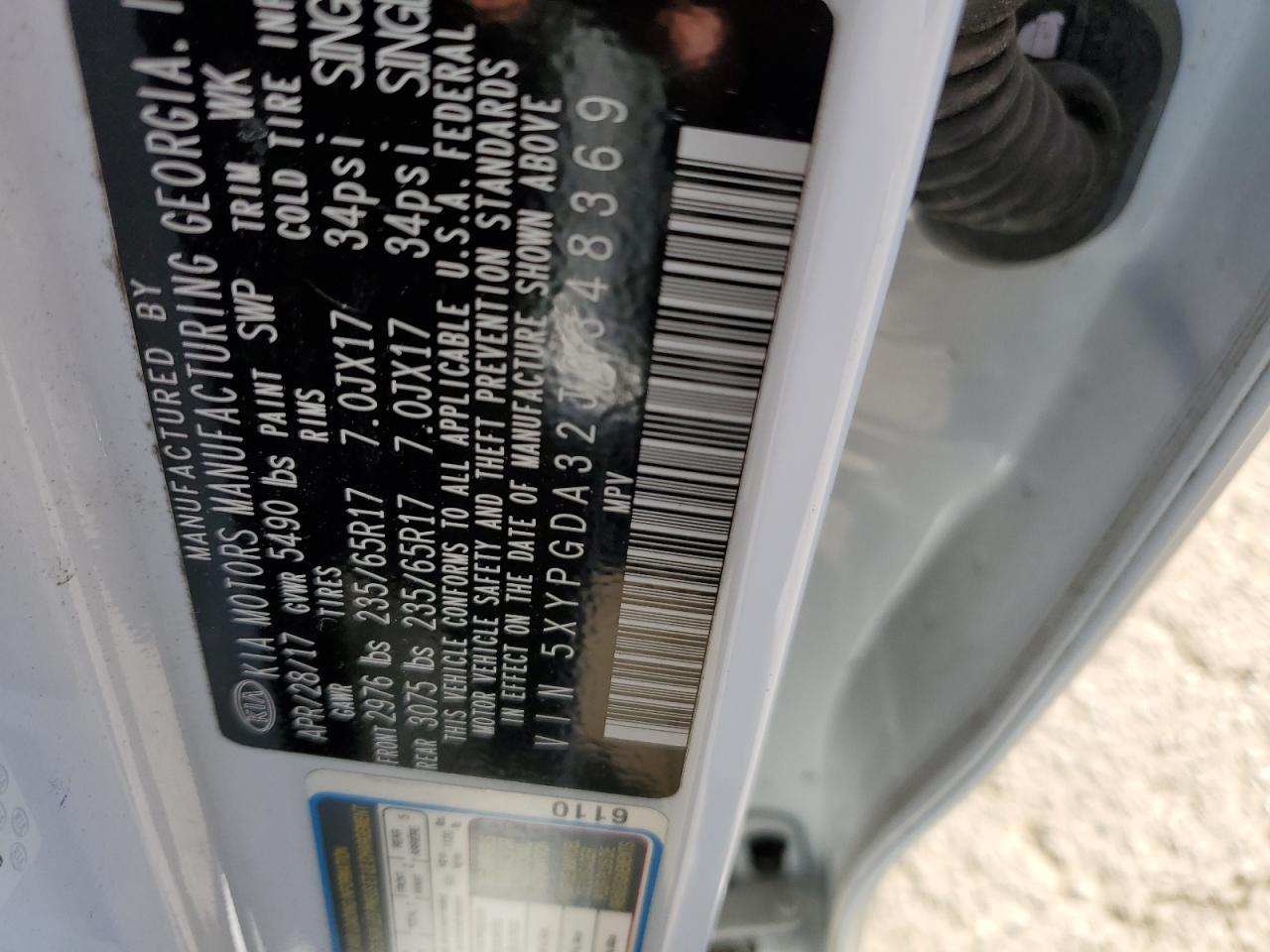 2018 Kia Sorento Lx VIN: 5XYPGDA32JG348369 Lot: 81933265