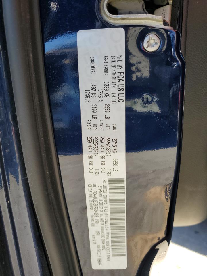 2017 Dodge Grand Caravan Gt VIN: 2C4RDGEG2HR604189 Lot: 89852785