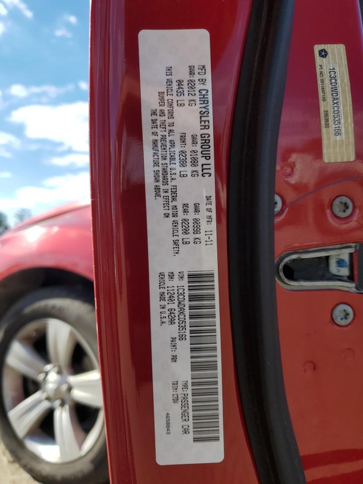 2012 Dodge Caliber Sxt VIN: 1C3CDWDAXCD535166 Lot: 90104025