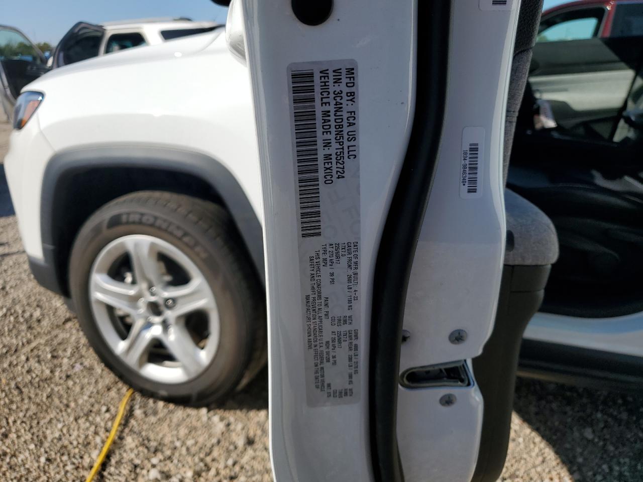 2023 Jeep Compass Latitude VIN: 3C4NJDBN5PT552724 Lot: 85566905