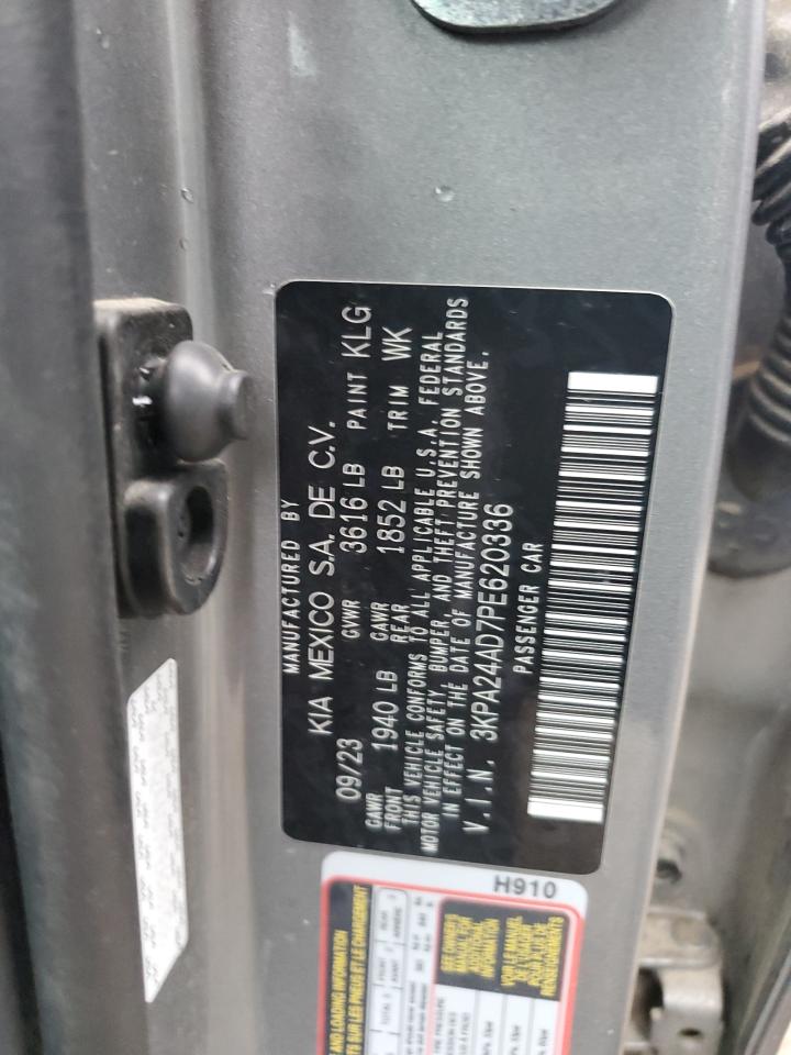 2023 Kia Rio Lx VIN: 3KPA24AD7PE620336 Lot: 86627905