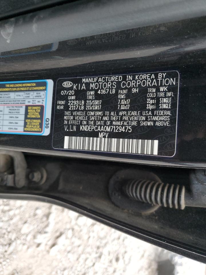 2021 Kia Seltos Lx VIN: KNDEPCAA0M7129475 Lot: 85125335