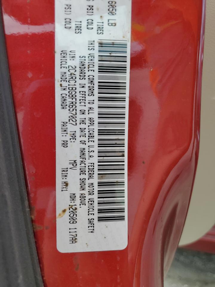 2015 Chrysler Town & Country Touring VIN: 2C4RC1BG8FR657027 Lot: 85485715