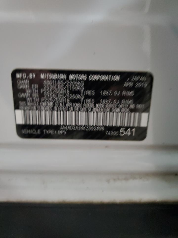 2019 Mitsubishi Outlander Se VIN: JA4AD3A34KZ052498 Lot: 90093615