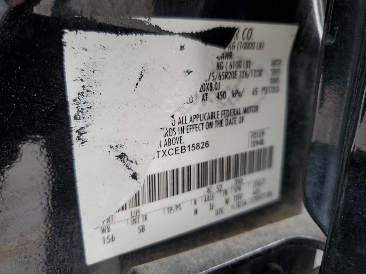 2012 Ford F250 Super Duty VIN: 1FT7W2BTXCEB15826 Lot: 82704835