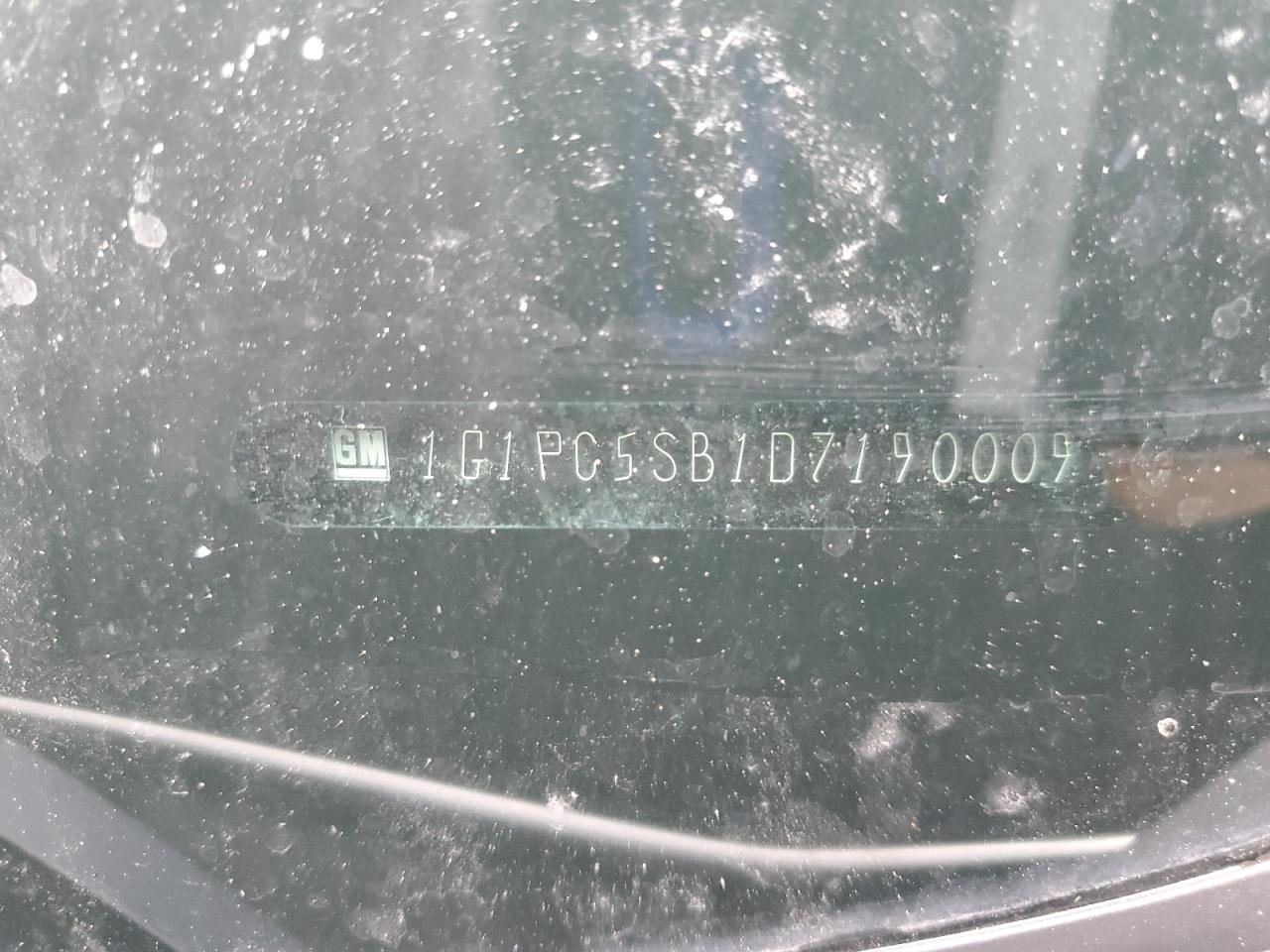 2013 Chevrolet Cruze Lt VIN: 1G1PC5SB1D7190009 Lot: 86295485
