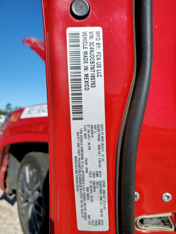 2022 Jeep Compass Limited VIN: 3C4NJDCB7NT185763 Lot: 90519045