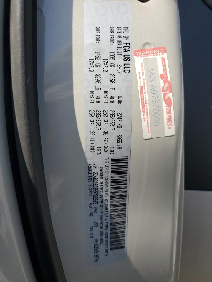 2017 Chrysler Pacifica Touring L Plus VIN: 2C4RC1EG8HR722585 Lot: 85892895