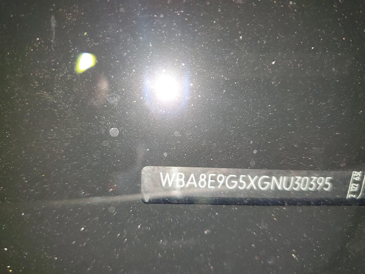 2016 BMW 328 I Sulev VIN: U30395 Lot: 86607135