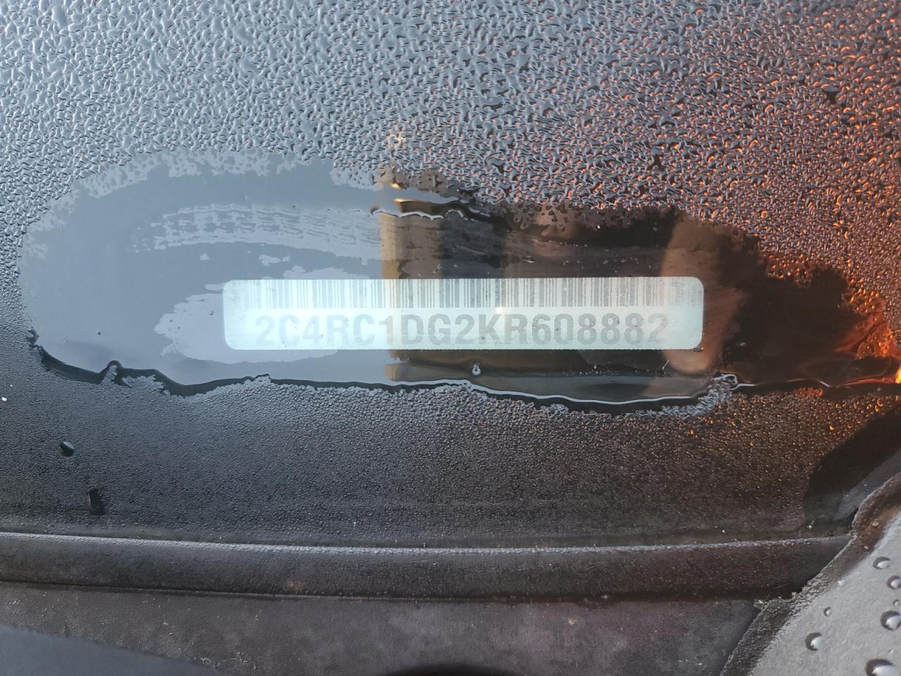2019 Chrysler Pacifica Touring VIN: 2C4RC1DG2KR608882 Lot: 87223665